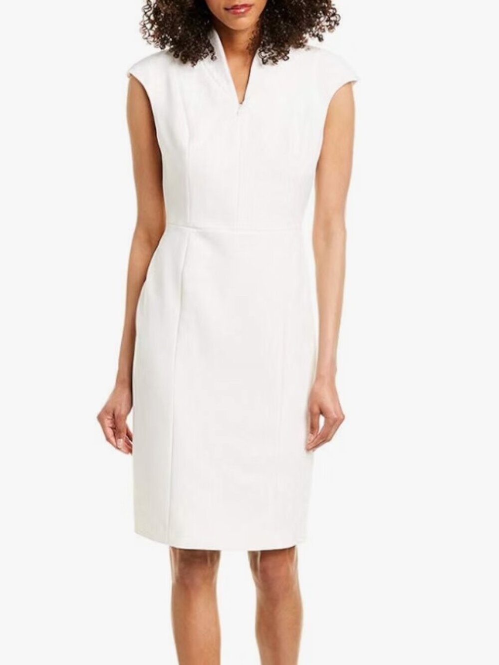 Anne-Klein Front-zip Sheath Dress MSRP $139